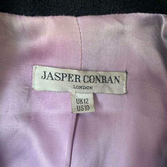Jasper Conran Alpaca Wool Blend Lined Wrap Coat sz 10 PW 12 - Picture 5 of 11